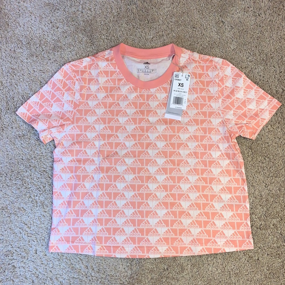 NWT Adidas Women’s Pink Crop Top - Picture 5 of 10